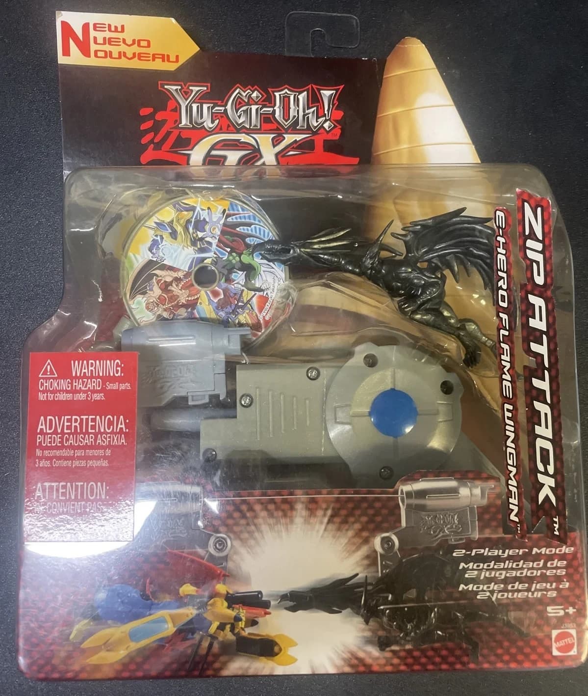 E-HERO FLAME WINGMAN - Zip Attack by Mattel Yu-Gi-Oh Figure - Photo 1
