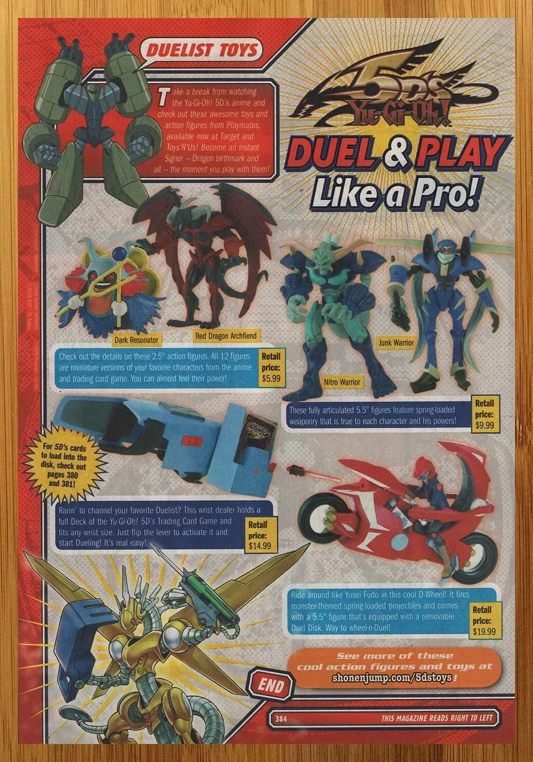 Yu-Gi-Oh! 5D's Action Figures Print Ad - Playmates Toys Figure - Photo 1