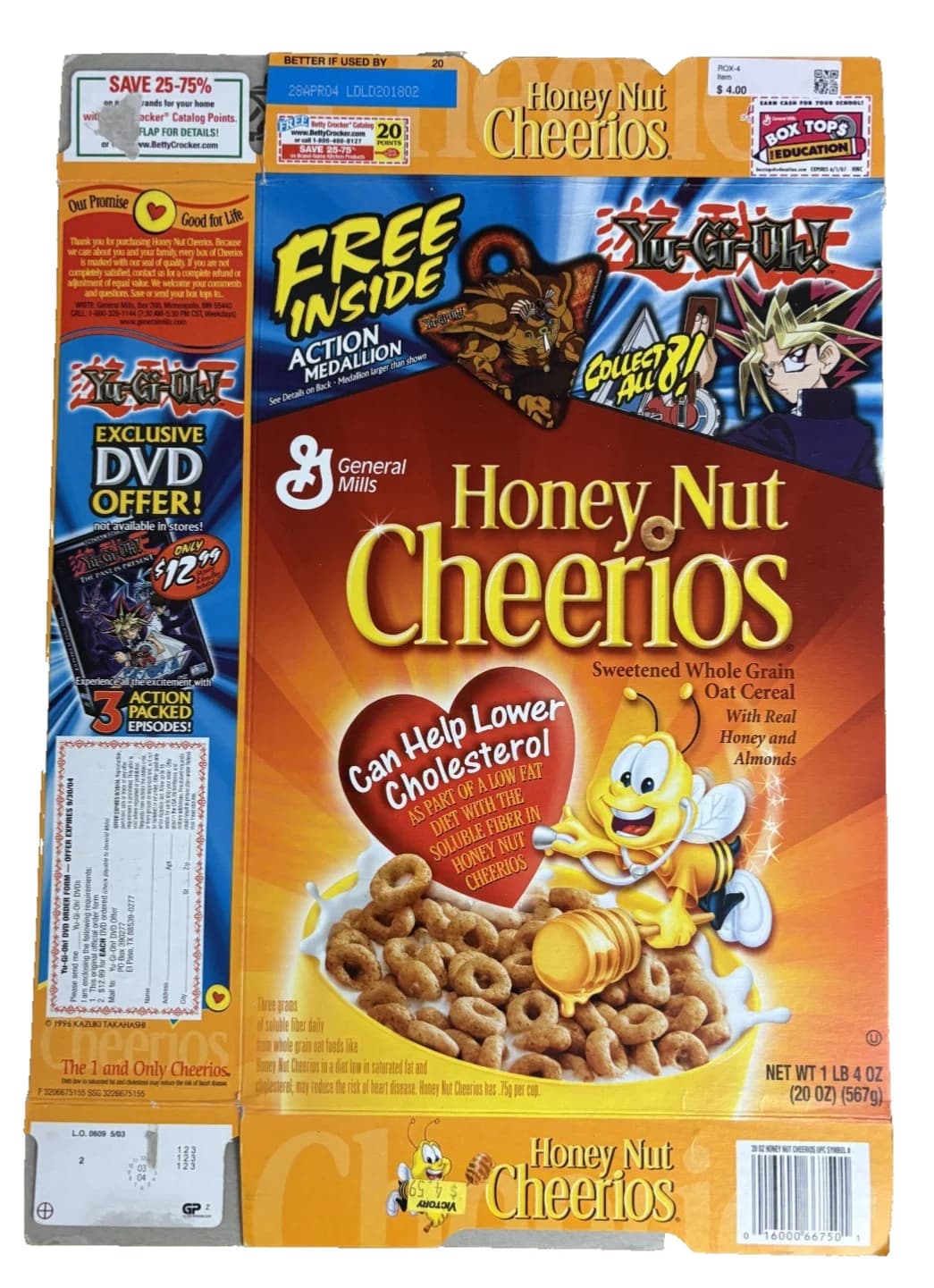 Promotion Honey Nut Cheerios Cereal Box - General Mills Figure - Photo 1