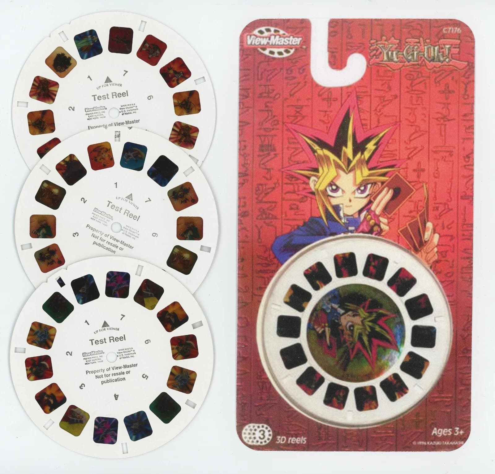 Yu Gi Oh! View-Master 3 TEST Reels and Copies of Covers - View-Master Figure - Photo 1
